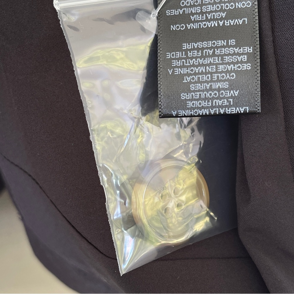 Wayf Black Single Front Tortoise Shell Button Lon… - image 8